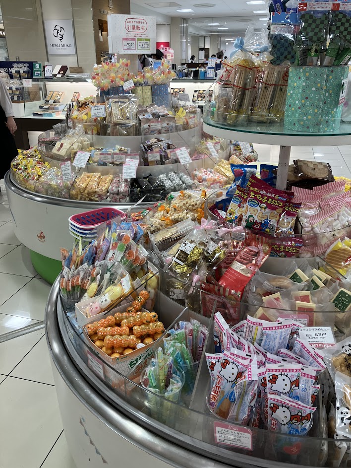 回るお菓子