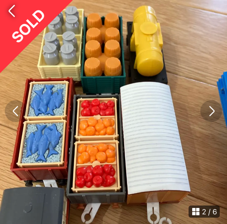 メルカリ出品プラレール