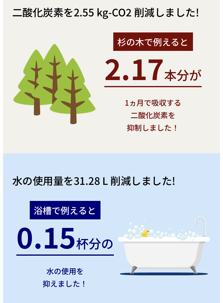 杉の木で例えた画像