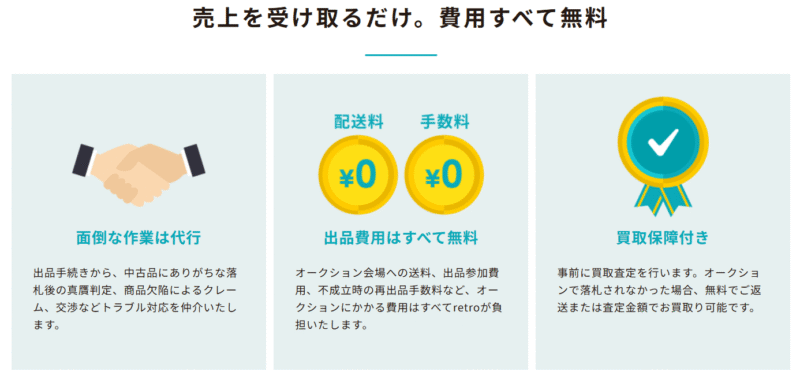 retroのオークション
