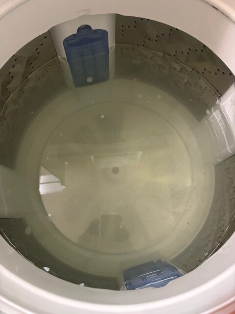 ウォッシュマニアを使ったら出てきた汚れた水