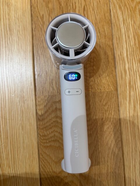 シシベラ冷却ハンディファン電池残量