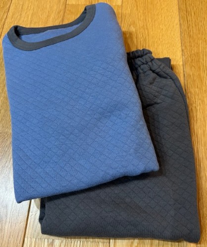 ベルメゾンのニットキルトパジャマ