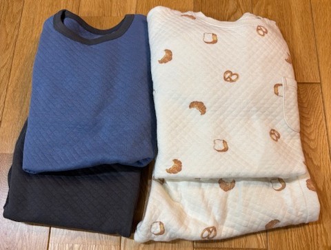 ベルメゾンのニットキルトパジャマ